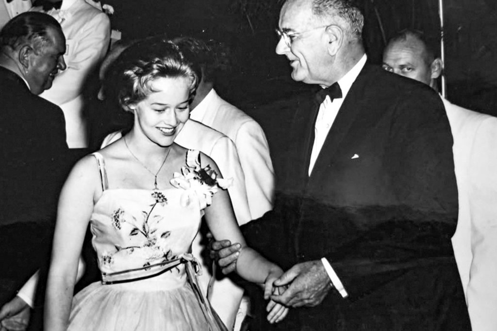 Cecilia dances with LBJ