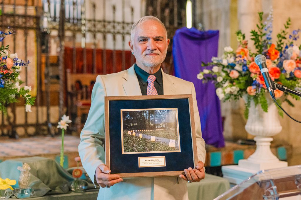 Riverside resident Richard Ceriello is awarded the prestigious Wayne Wood Award for his tireless devotion to community and neighbors.