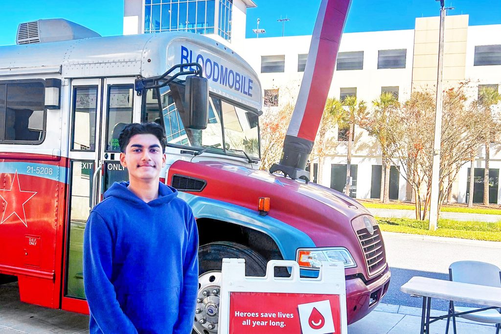 Arah Jain hopes to raise awareness for the critical need for blood donations through his nonprofit, Blood4Hope.