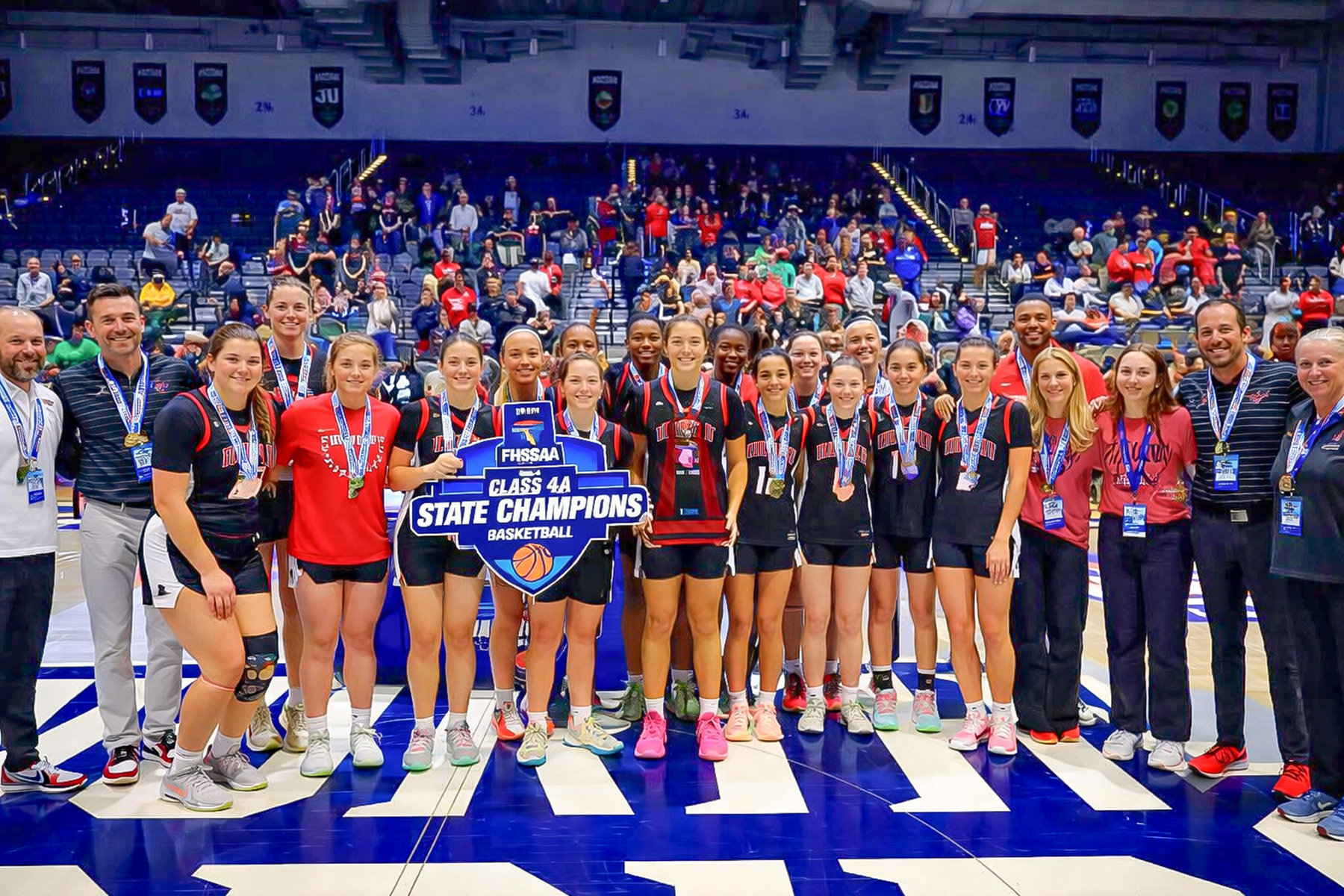 Bishop Kenny High School’s champion girls’ basketball team