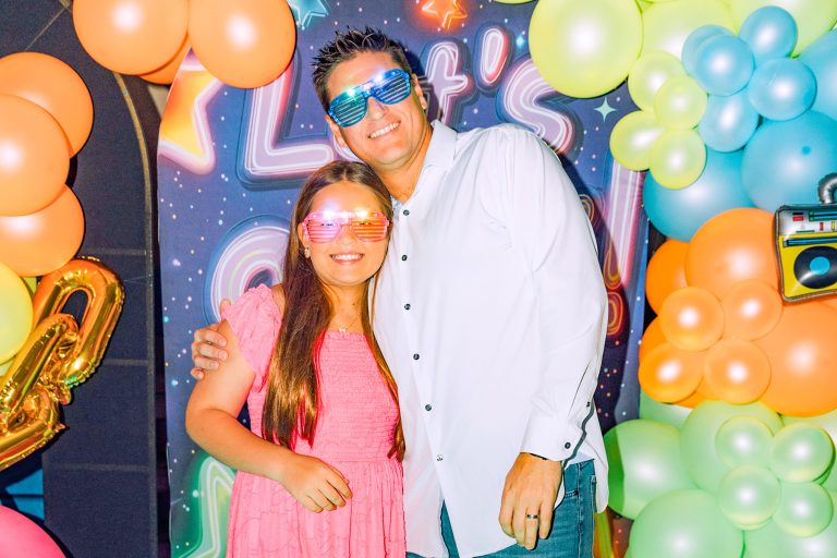 Audrey Boyd dances with her dad at the Feb. 7 Father Daughter Dance.