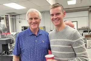 Mike Hartley, Sr. with his son, Mikey