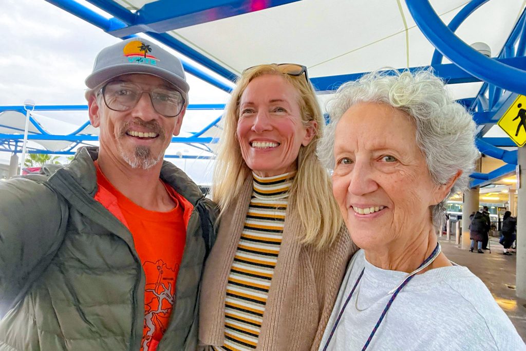 Betsy Miller with her children Clifford and Alison