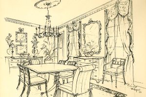 A Hugo’s design sketch, circa 1940s