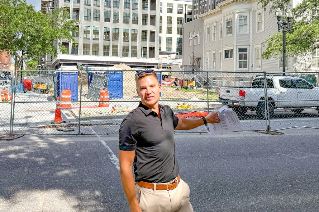 Gateway Jax CEO Bryan Moll shares plans for incoming retail tenants at the Vandeveer at 515 North Pearl Street.