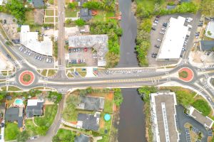 The Herschel Street corridor roundabouts may see new public art as the planning committee issue a call to artists. | Photo: Brittany Nazario
