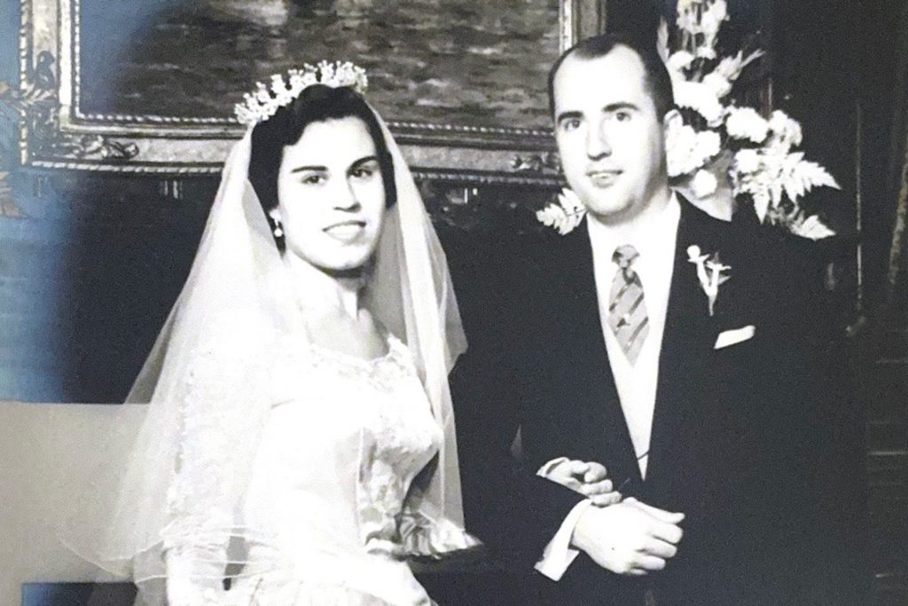Rufus and Mariam were married at Assumption Catholic Church