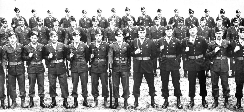 Rufus at jump school (first row; fifth from left)