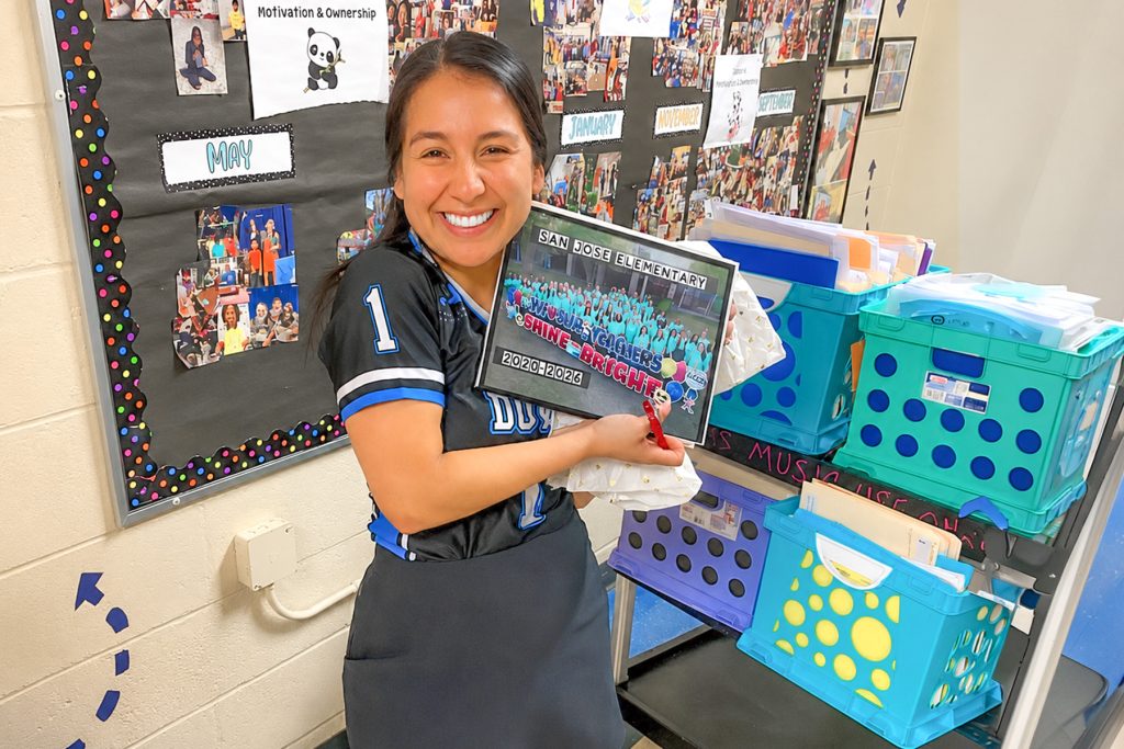 Dr. Jasmin Esparza Gomez bids farewell to the San Jose Elementary School community.